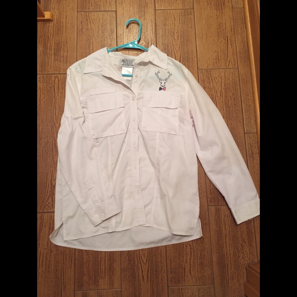 Jadelynn Brooke Fishing Shirt with American flag